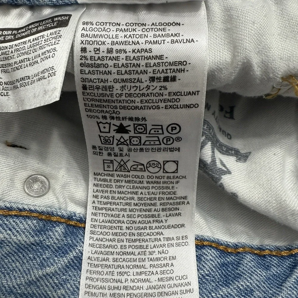 Levi's 541 jeans men's 36x32 light wash blue relaxed western cowboy Levi Strauss